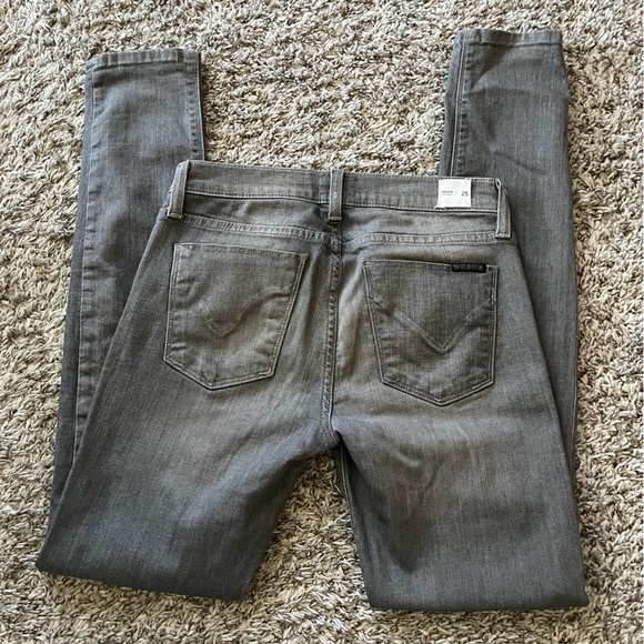 Hudson Krista Super Skinny Jeans in Gain Grey Women’s Size 25 - Picture 5 of 16